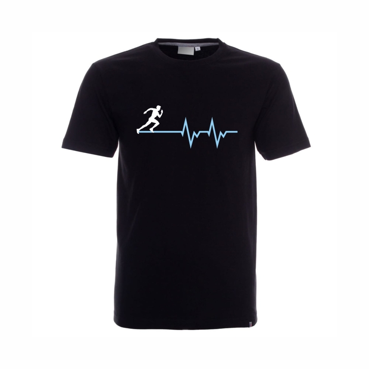Koszulka czarna Bieganie EKG
