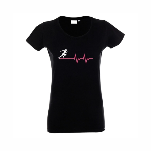 Koszulka czarna Bieganie EKG