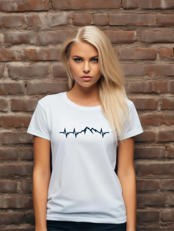 Koszulka biała góry linia życia
