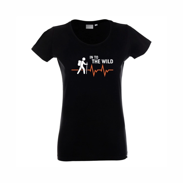 T-shirt damski czarny In to the Wild  EKG