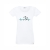 T-shirt damski biały ryba EKG
