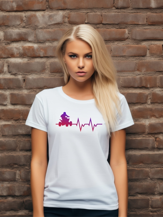 Koszulka biała Four-wheel drive