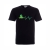 T-shirt czarny z nadrukiem Quad EKG
