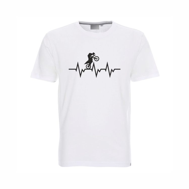 Koszulka męska biała motocross
