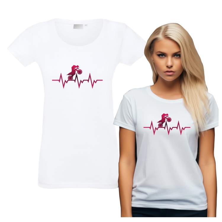 T-shirt biały damski KTM
