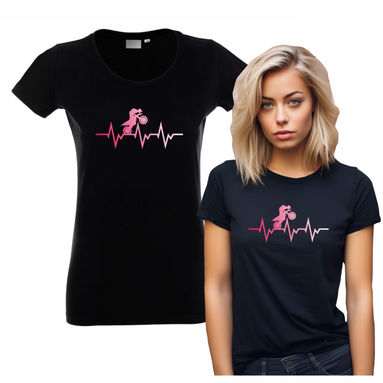 Koszulka czarna damska ENDURO