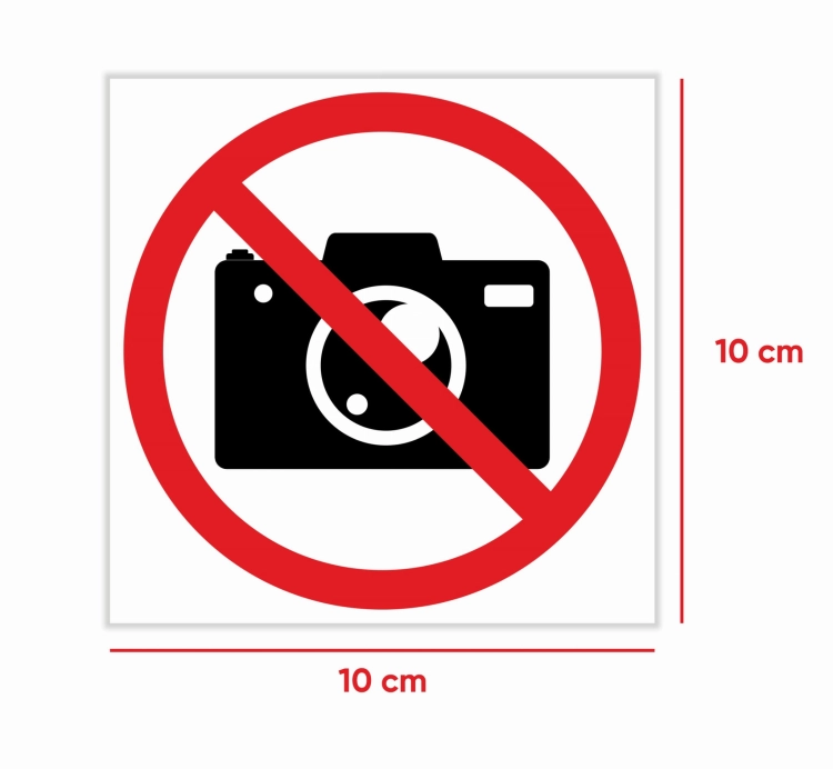 Zakaz fotografowania, zakaz robienia zdjęć