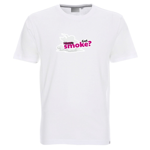 Koszulka męska biała got smoke drifting