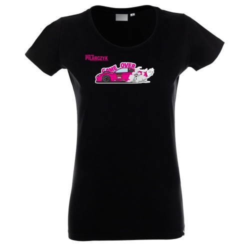 T-shirt damski  game over czarny drifting