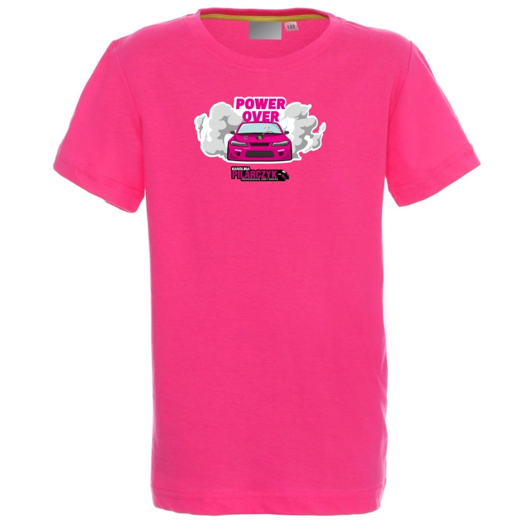 T-shirt dziecięcy  Power Ower różowy Karolina Pilarczyk