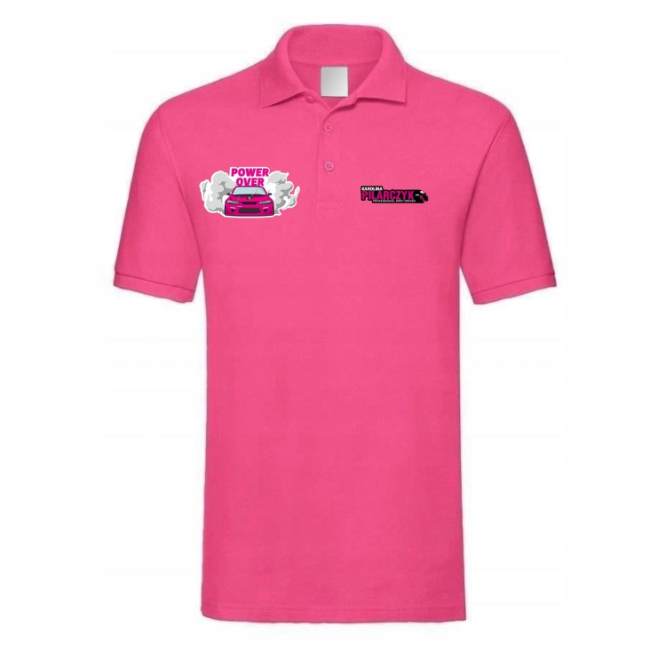 Koszulka polo damska różowa Power Over