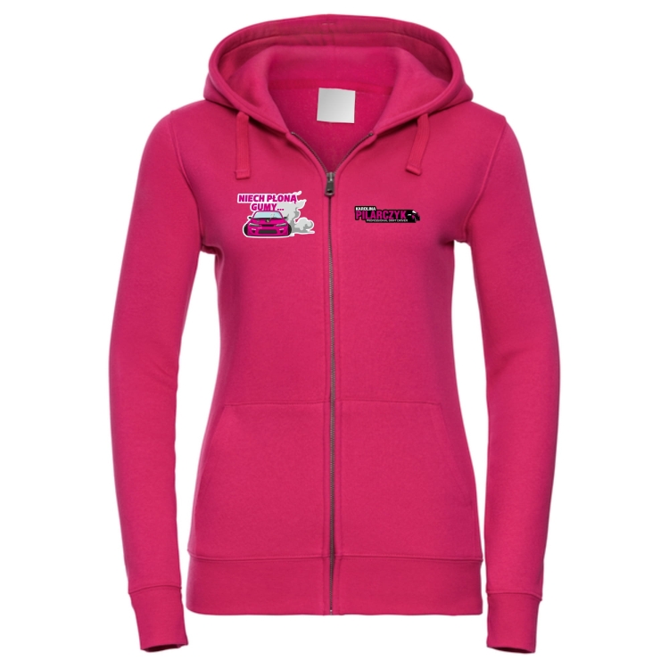 Różowa bluza damska motorsport