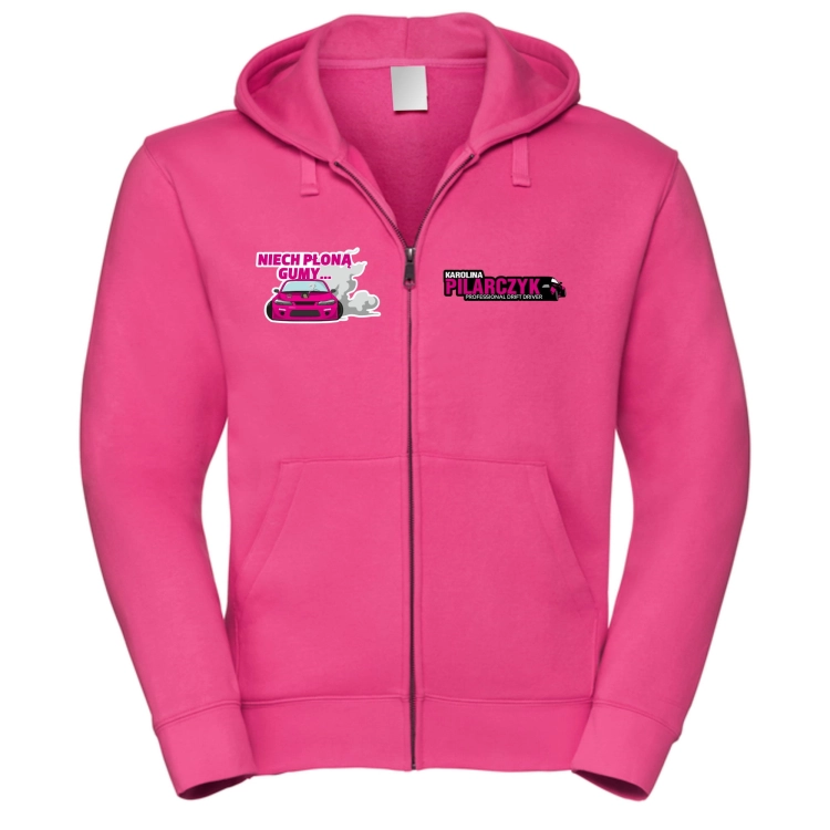 Różowa bluza damska motorsport