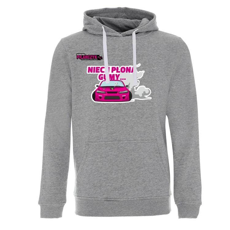 Bluzy z kapturem szara drifting