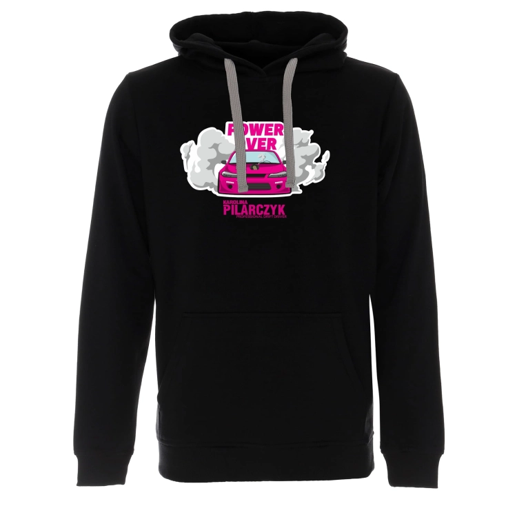 Bluzy z kapturem czarna Power Over