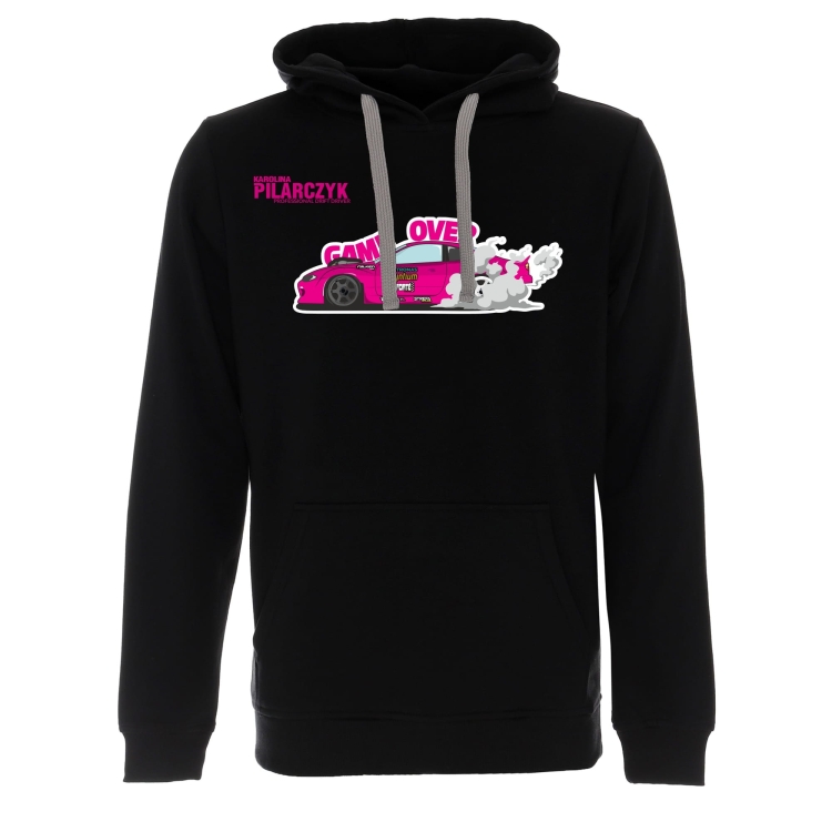 Bluzy z kapturem czarna Game over