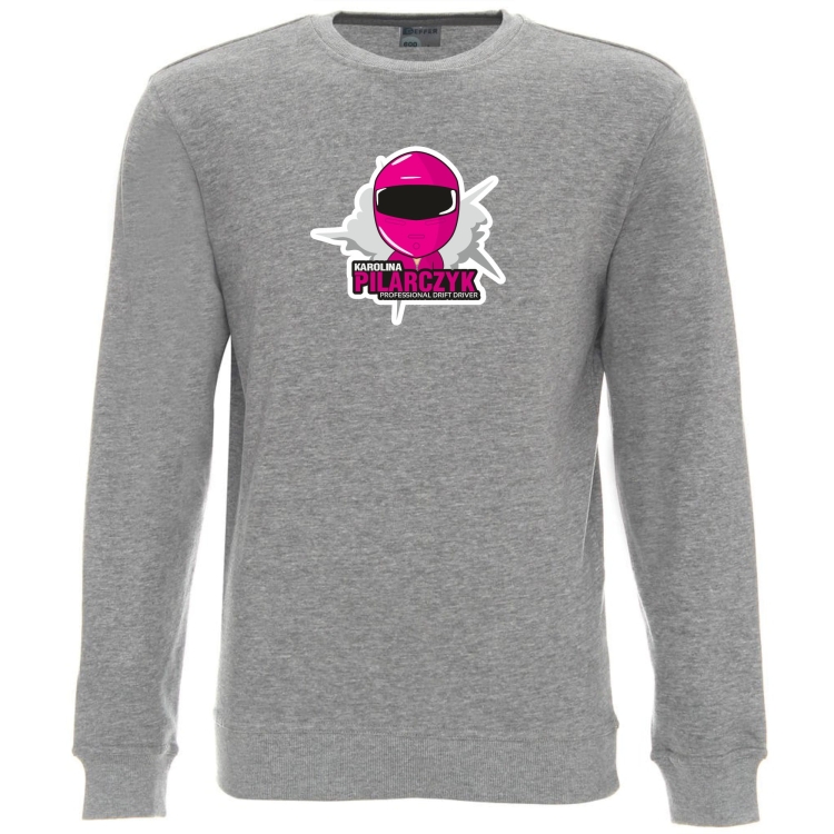 Bluza bez kaptura szara Karolina Pilarczyk