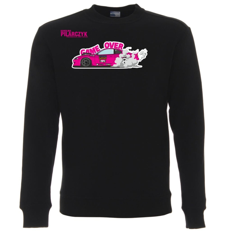 Bluza bez kaptura koniec gry czarna