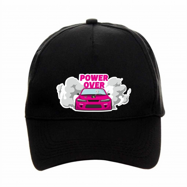 Czapka z daszkiem czarna Power over