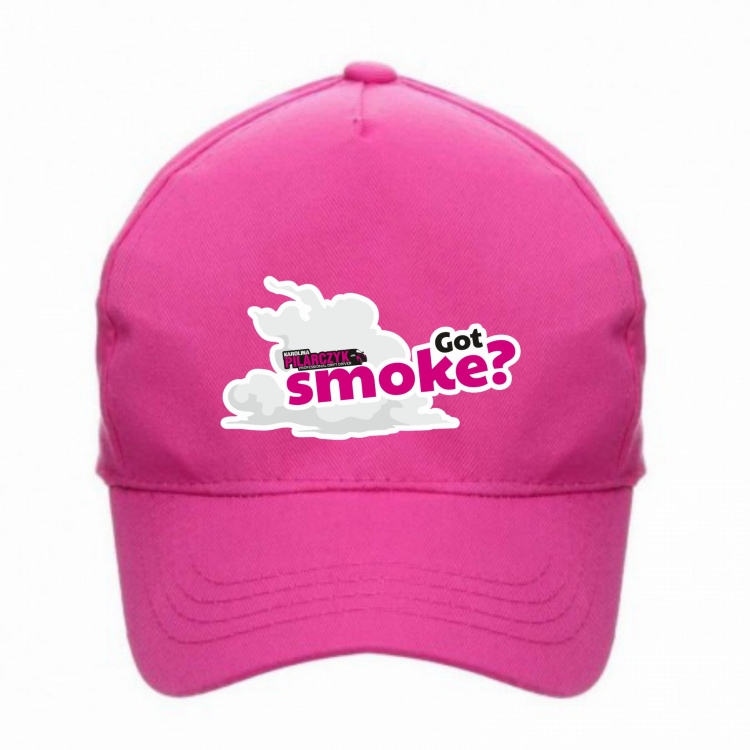 Czapka z daszkiem różowa Got smoke dla dzieci
