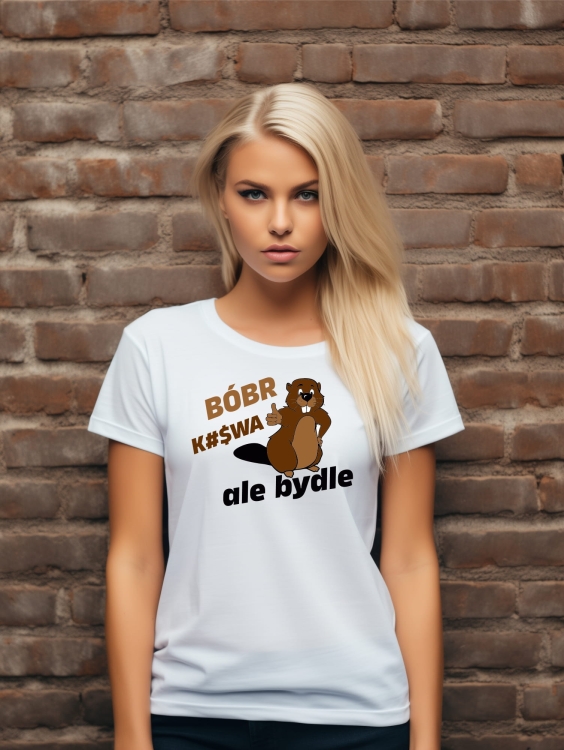 Bóbr bober koszulka damska