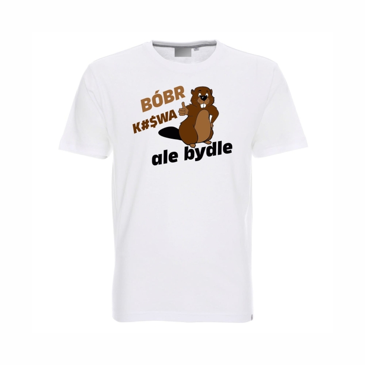 Bóbr K#$WA ale bydle T-shirt męski