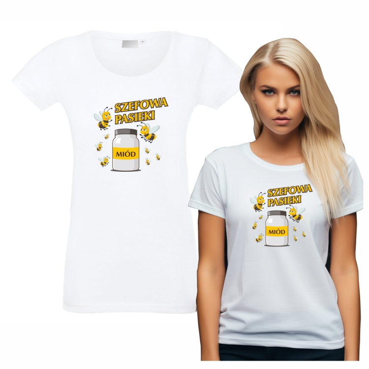 Koszulka pszczelarza pszczoły szefowa pasieki
