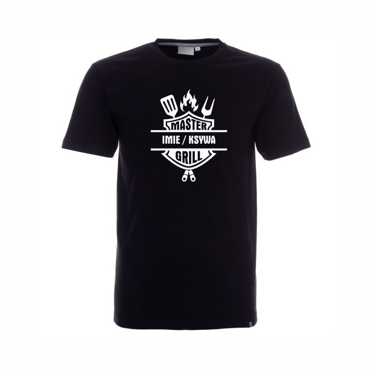 T-shirt Master Grill czarny męski Gril