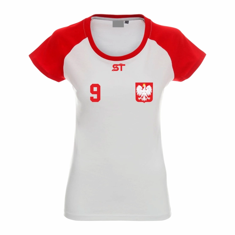 T-shirt Polska piłka nożna ( Lewandowski 9, Szczęsny 1 )
