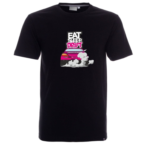 Eat sleep drift T-shirt czarny Karolina Pilarczyk