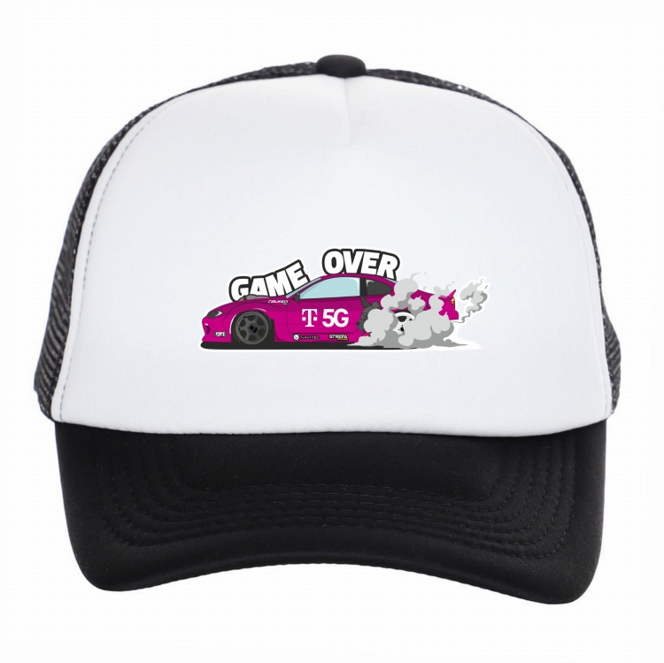 Oddychająca czapka z daszkiem i siatką game over