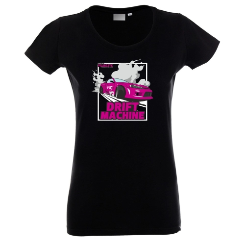 Koszulka damska czarna Drift Machine