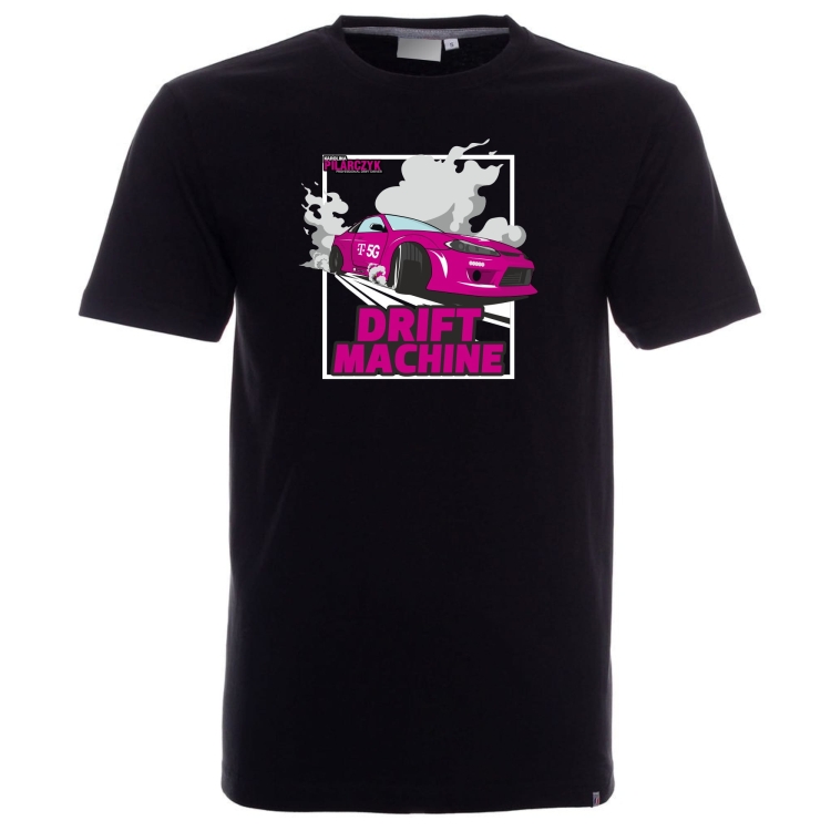 Koszulka czarna męska drift machine