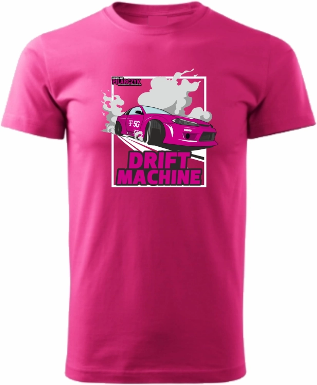 Męska koszulka różowa Drift Machine