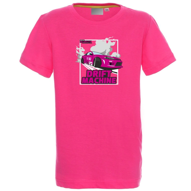 Dziecięca różowy t-shirt drift machine