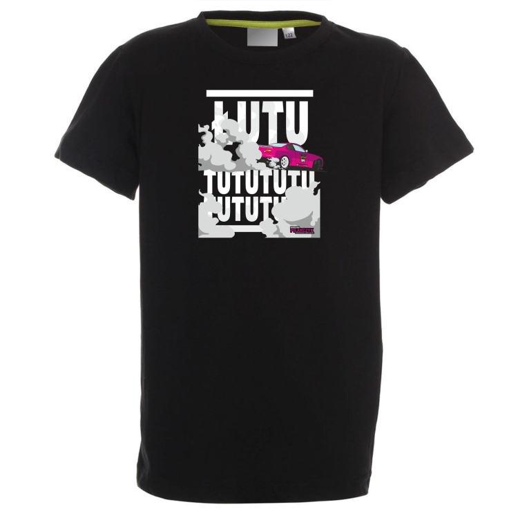 Czarny T-shirt dziecięcy Łututututu
