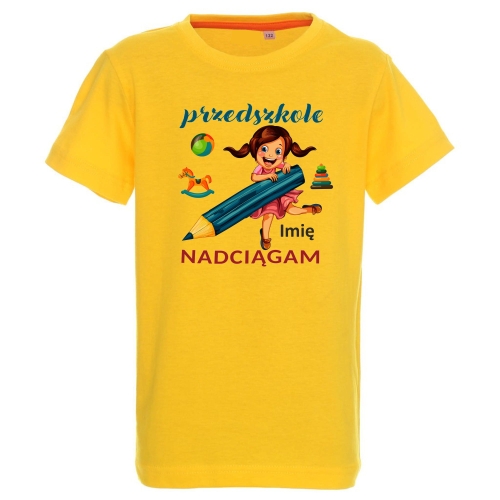 Przedszkole nadciągam koszulka żółta