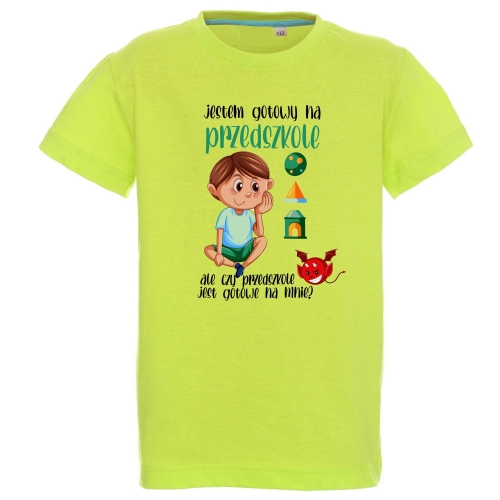 T-shirt dziecięcy gotowy na przedszkole