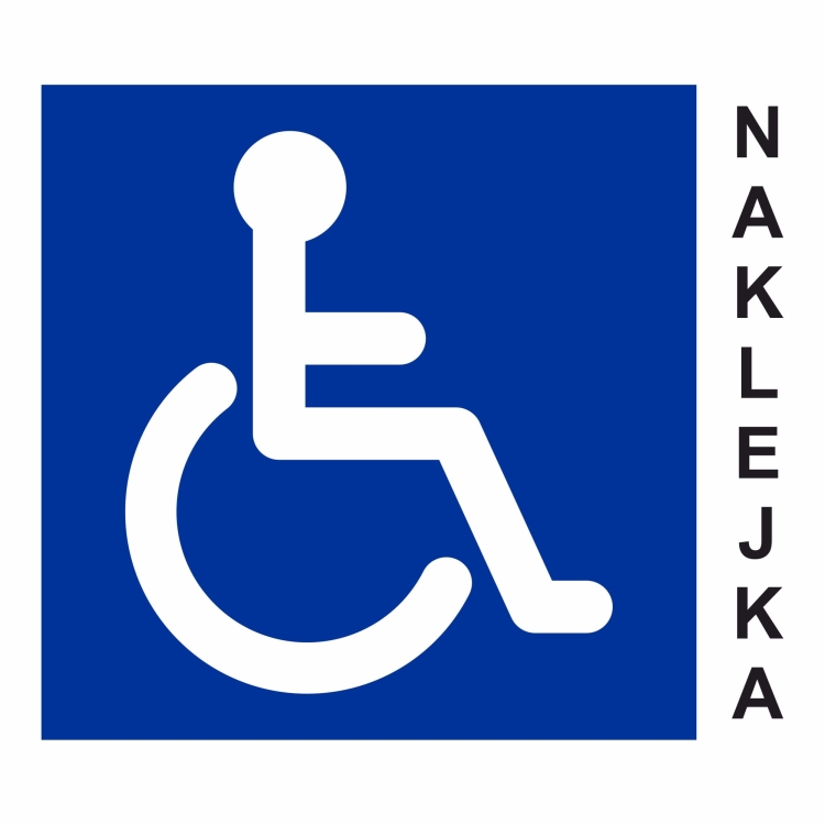 Naklejka Inwalida