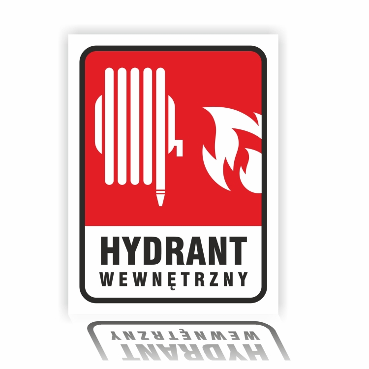 Hydrant wewnętrzny naklejka