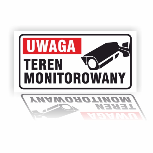 Teren monitorowany tabliczka