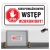 Nieupoważnionym wstęp wzbroniony tabliczka BHP