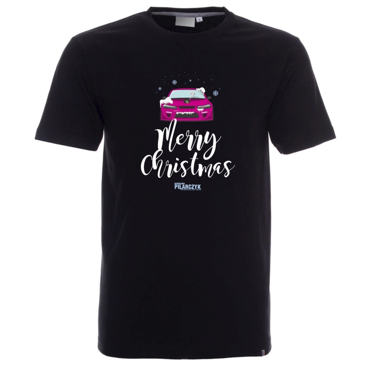 Koszulka męska merry christmas czarna