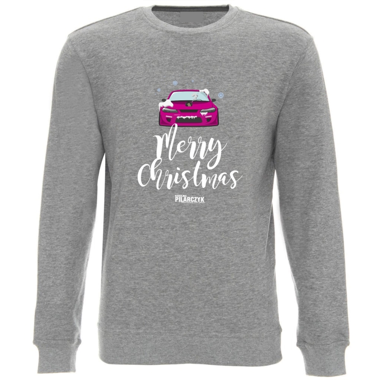 Bluza damska merry christmas szara