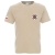 Beżowy T-shirt STRAŻ OSP – nazwa jednostki i flaga Polski