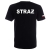 Czarny T-shirt OSP – nazwa jednostki i nadruk strażacki