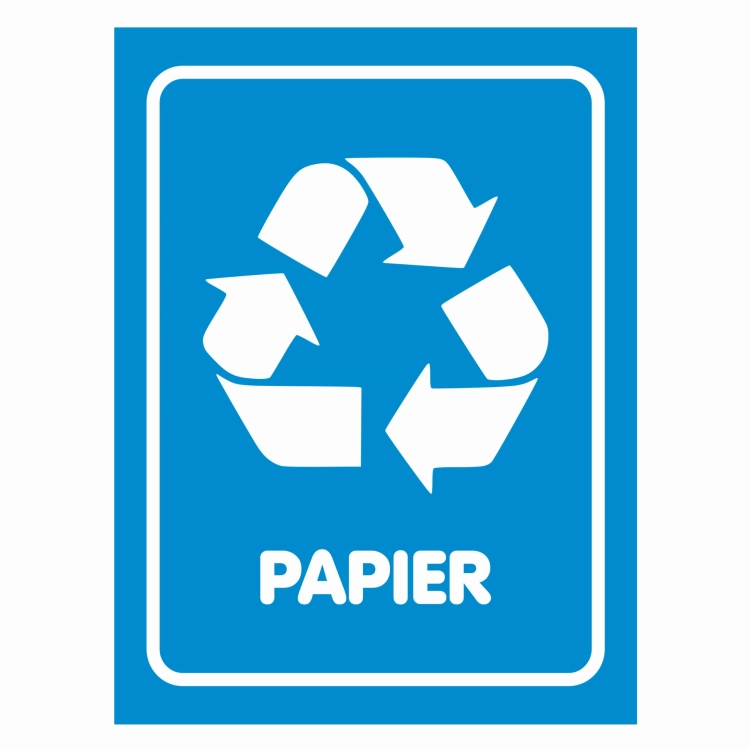 Naklejka do segregacji papier