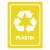 Naklejka do segregacji plastik