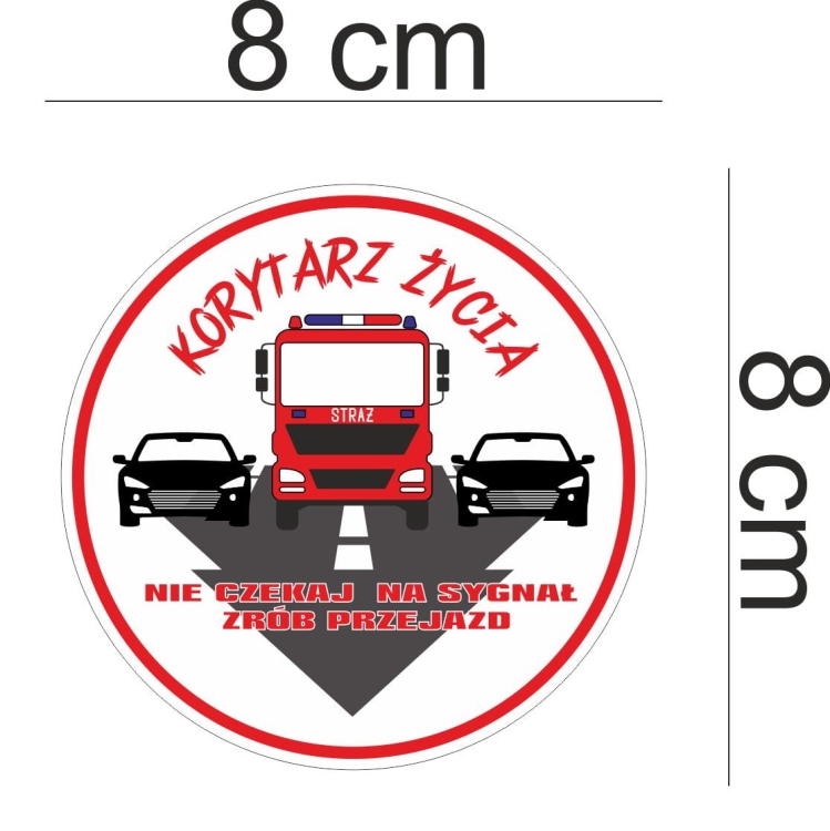 Naklejka Korytarz Życia z folii Oracal