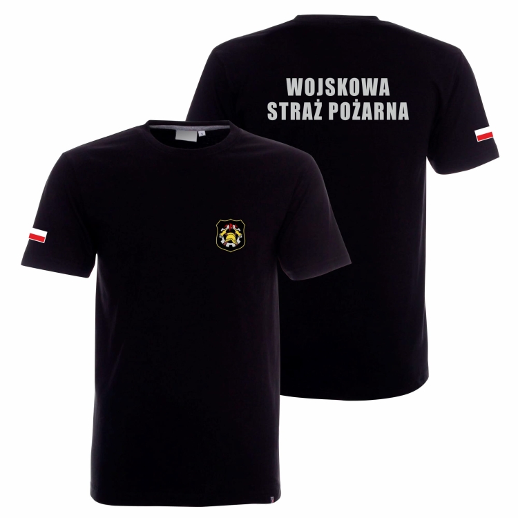 WSP - Wojskowa Straż Pożarna Koszulka czarna
